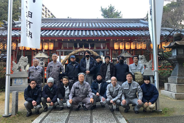 新年安全祈願(田蓑神社)